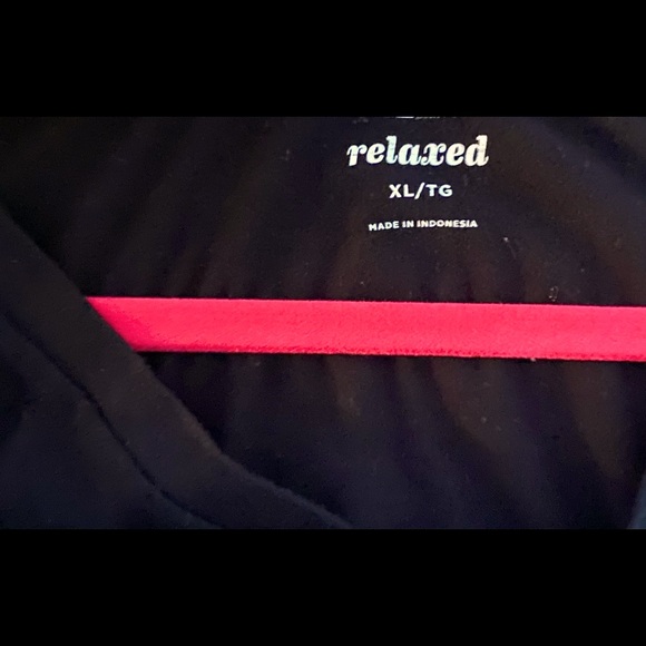 Long Sleeve Black V- Neck Tee - Picture 4 of 4